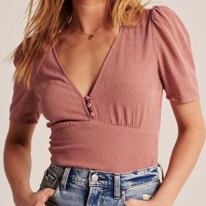 Puff-Sleeve Bodysuit